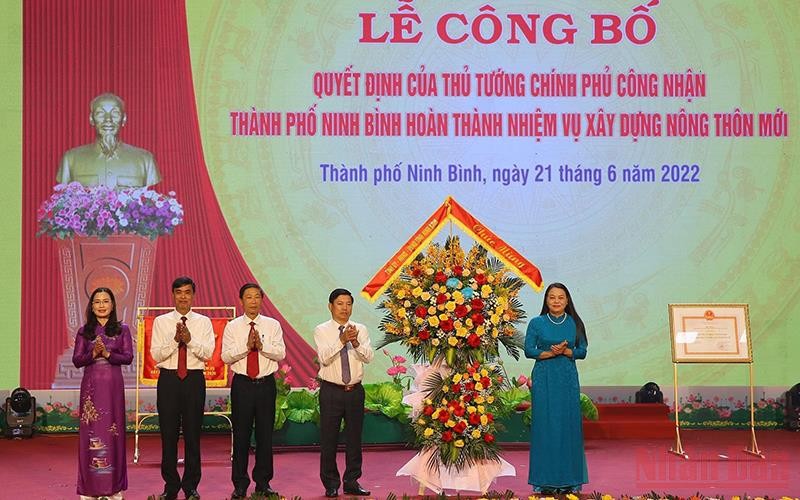 Thành phố Ninh Bình hoàn thành nhiệm vụ xây dựng nông thôn mới