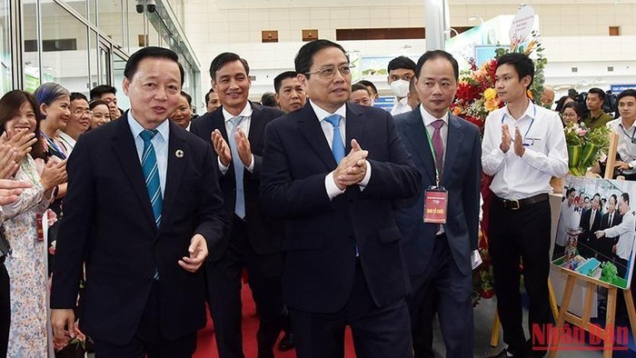 Thủ tướng Phạm Minh Chính đến dự Lễ kỷ niệm 20 năm thành lập Bộ Tài nguyên và Môi trường.