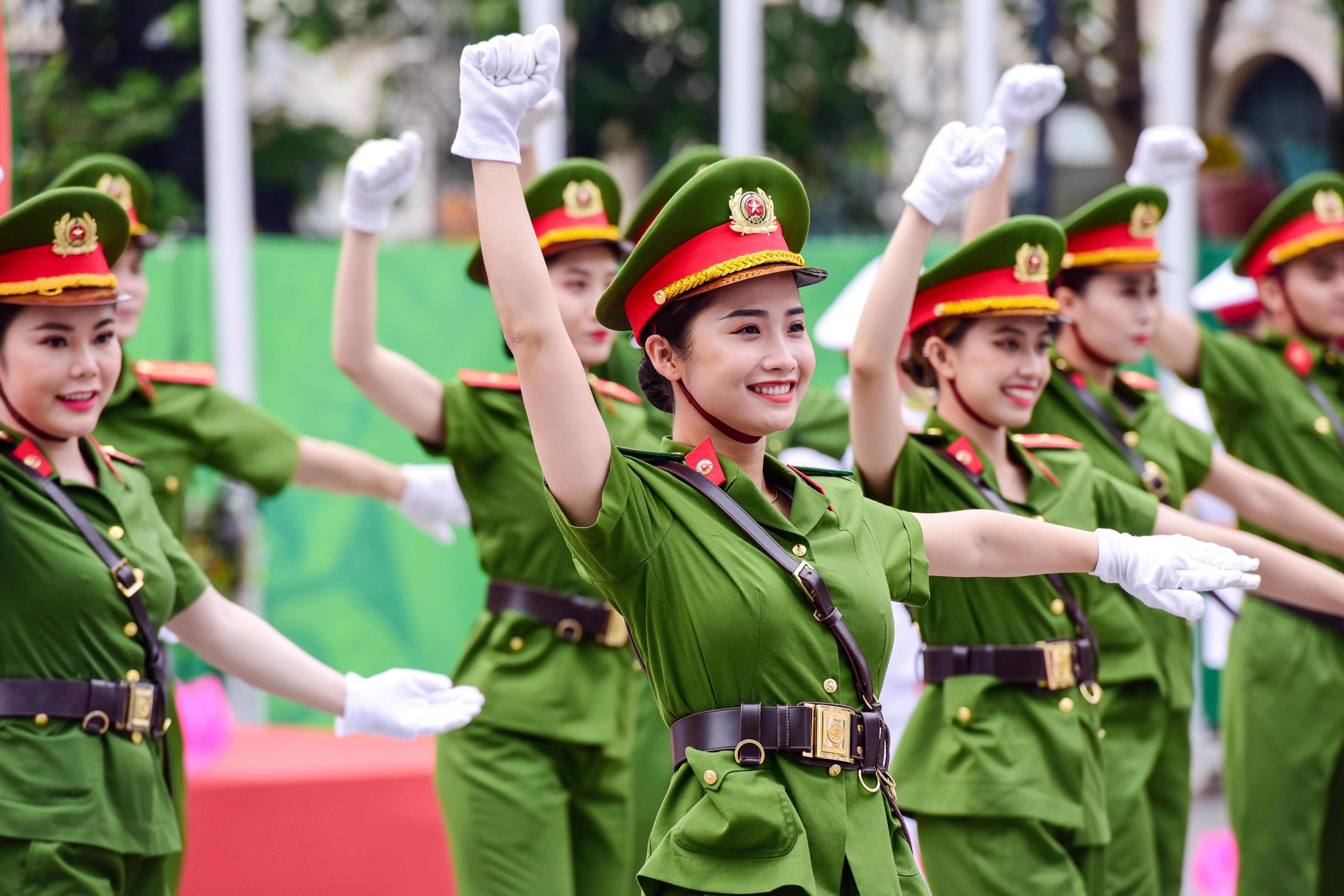 Phần trình diễn của Đoàn nhạc Cảnh sát Việt Nam - Đoàn chủ nhà đăng cai tổ chức chương trình Nhạc hội Cảnh sát các nước ASEAN+ 2022.