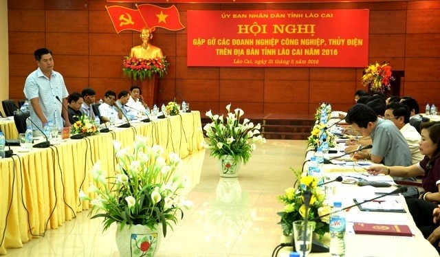 Hội nghị gặp gỡ các doanh nghiệp thủy điện ở tỉnh Lào Cai 