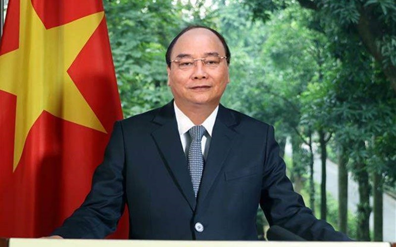 Thủ tướng Nguyễn Xuân Phúc gửi thông điệp đến Lễ kỷ niệm 60 năm thành lập OECD. (Ảnh: TTXVN)
