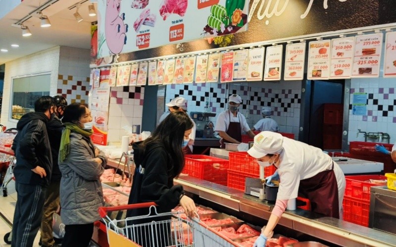Central Retail bình ổn giá bán thịt lợn. (Ảnh: Big C cung cấp)