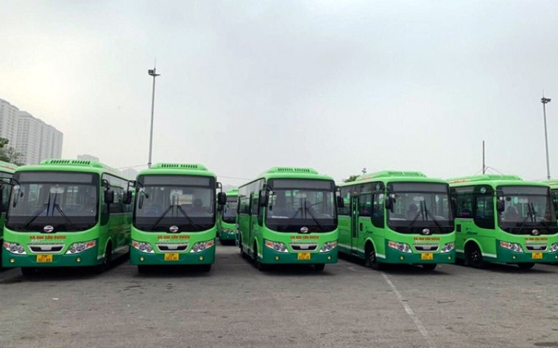 Xe buýt tại Hà Nội phải tạm dừng hoạt động để phòng, chống dịch.