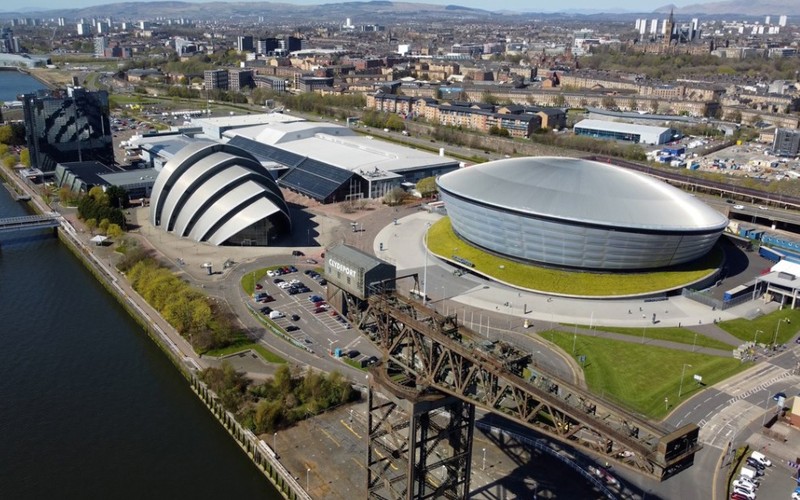 Hội nghị COP26 sẽ diễn ra tại Khuôn viên Sự kiện Scotland (SEC) ở Glasgow, Scotland. (Ảnh: Transport Scotland)