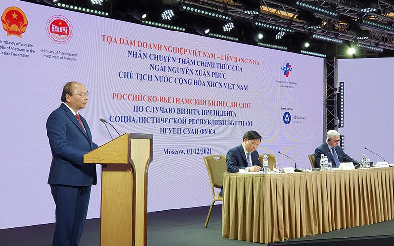 Chủ tịch nước Nguyễn Xuân Phúc phát biểu ý kiến tại tọa đàm.