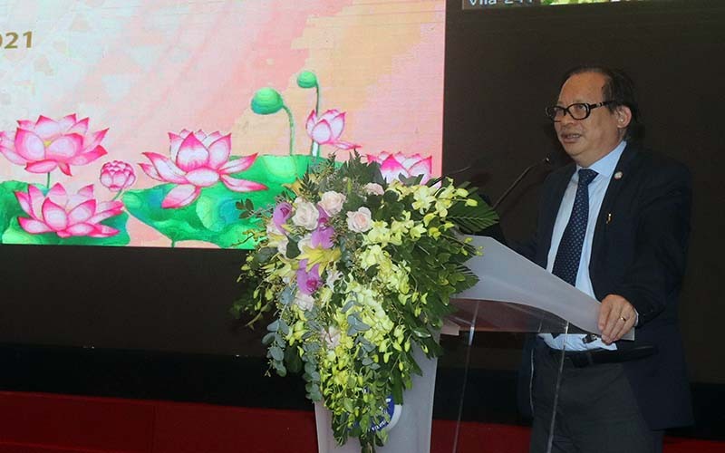 PGS, TS Nguyễn Viết Nhung, Chủ nhiệm Chương trình Chống lao Quốc gia phát biểu tại buổi giao ban.