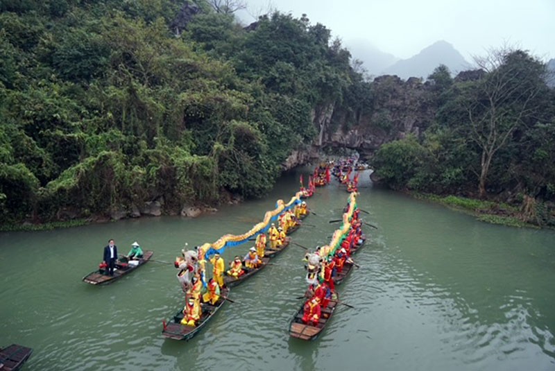 "Lễ rước nước" một nghi lễ độc đáo trong Lễ hội ở Ninh Bình.