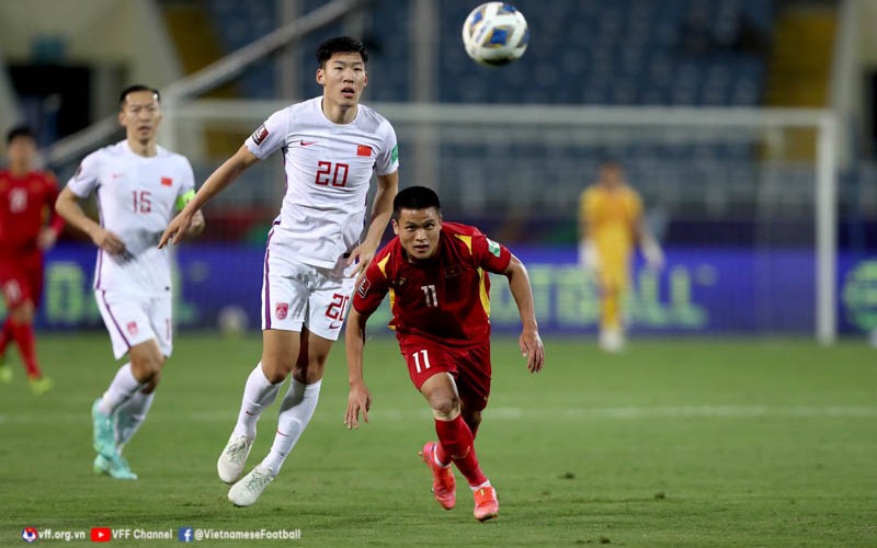 Phạm Tuấn Hải đã chơi xuất sắc trong trận chiến thắng trước đội Trung Quốc. (Ảnh: VFF)