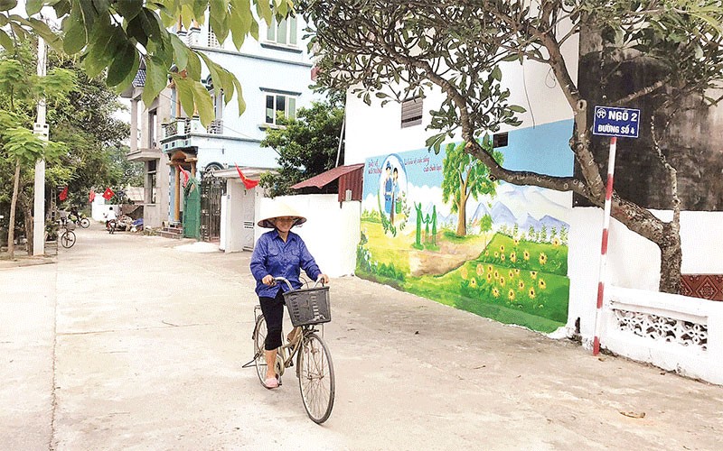 Quy hoạch nông thôn mới tại huyện Thanh Oai. (Ảnh: NGỌC ÁNH)