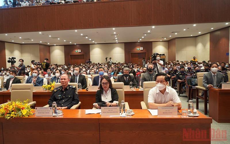 Quang cảnh Hội nghị “Cục Hải quan Thành phố Hồ Chí Minh và cộng đồng doanh nghiệp đồng hành, chung tay phục hồi kinh tế”.