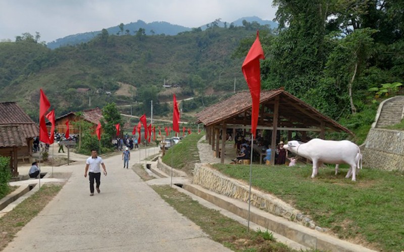 Một góc điểm du lịch cộng đồng xóm Hoài Khao, xã Quang Thành, huyện Nguyên Bình (Cao Bằng).