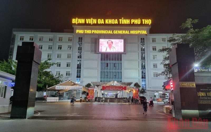 Bệnh viện đa khoa tỉnh Phú Thọ nơi ông Phú công tác.