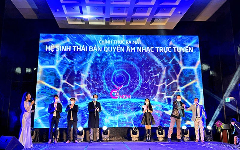 Lễ ra mắt hệ sinh thái bản quyền âm nhạc trực tuyến tại Việt Nam. 