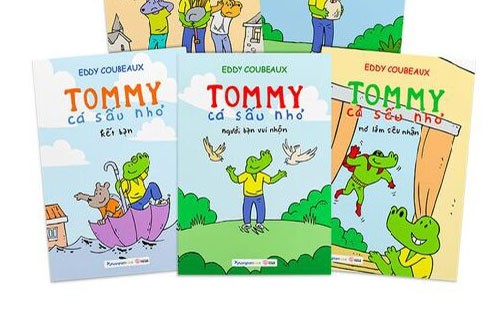 Bộ truyện tranh "Tommy, cá sấu nhỏ". (Ảnh: Phái đoàn cung cấp)