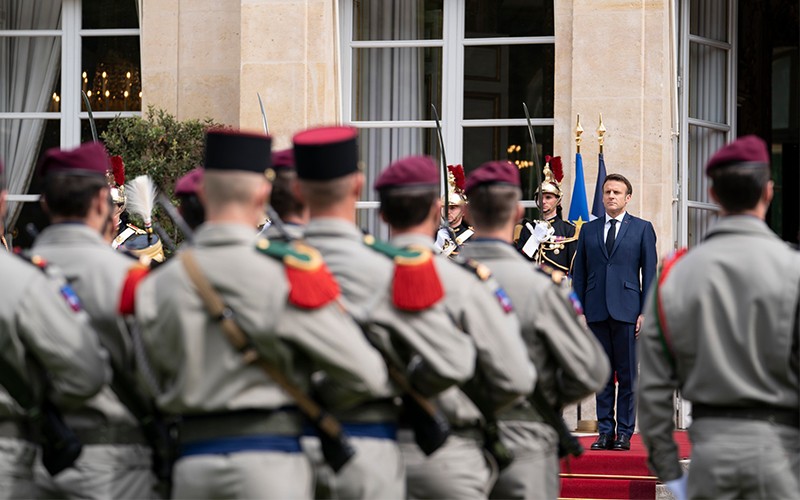 Lễ nhậm chức của Tổng thống Emmanuel Macron được tổ chức tại Điện Élysée ở Paris. (Ảnh: ELysse.fr)
