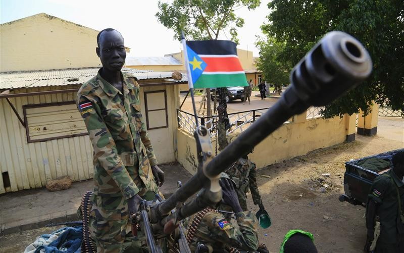 Binh sĩ quân đội Nam Sudan tại thị trấn Malakal, cách thủ đô Juba 497 km về phía đông bắc. (Ảnh: Reuters)