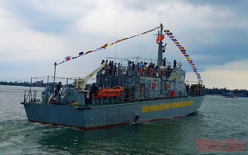 Tàu tuần tra mới được bàn giao cho Bộ đội Biên phòng Quảng Bình.