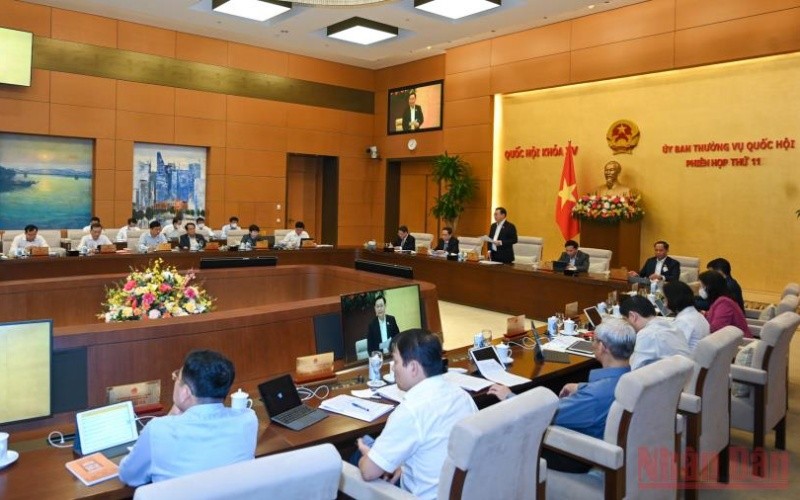 Phiên họp thứ 11 Ủy ban Thường vụ Quốc hội khóa XV. (Ảnh minh họa: Duy Linh/BND)