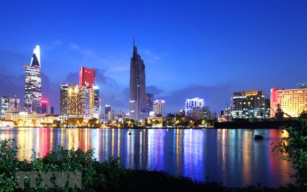Một góc trung tâm Thành phố Hồ Chí Minh. (Ảnh: TTXVN)