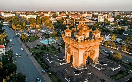 Một góc thủ đô Vientiane, Lào. (Nguồn: phnompenhpost.com)