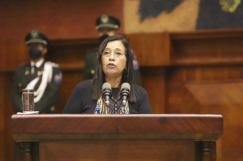Chủ tịch Quốc hội Guadalupe Llori (Nguồn: AP)