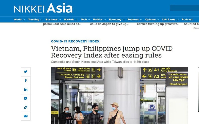 Nikkei Asia đánh giá cao tốc độ phục hồi của Việt Nam
