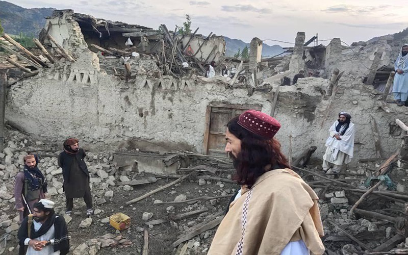 Tỉnh Khost hứng chịu thiệt hại nặng nề về người sau trận động đất. (Ảnh: Hãng thông tấn Bakhtar)