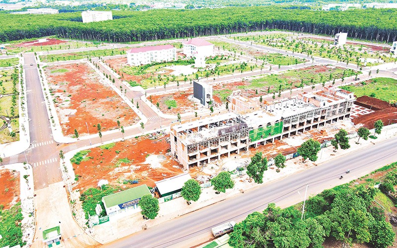 Khu đô thị Ân Phú, thành phố Buôn Ma Thuột đang khẩn trương đầu tư hoàn thiện hạ tầng thương mại.