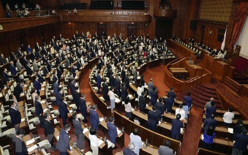 Toàn cảnh một phiên họp Thượng viện Nhật Bản tại Tokyo ngày 8/6/2022. (Ảnh: Kyodo/TTXVN)
