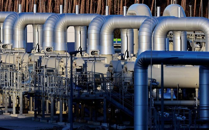 Hệ thống đường ống dẫn khí đốt Nord Stream 2 ở Lubmin, Đức. (Ảnh: Reuters)