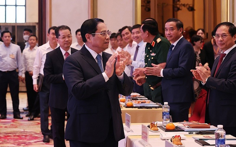 Thủ tướng Chính phủ Phạm Minh Chính dự Diễn đàn Đầu tư Đà Nẵng năm 2022. (ẢNH: TTXVN)