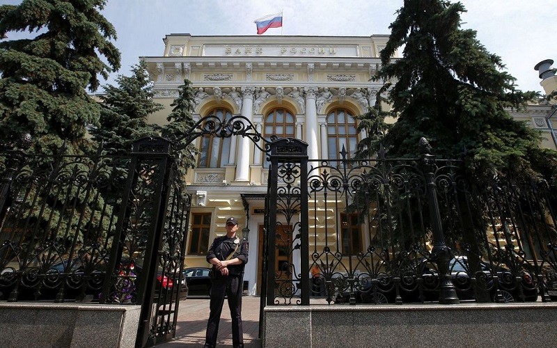 Ngân hàng Trung ương Nga tại Moskva. (Ảnh: Reuters)