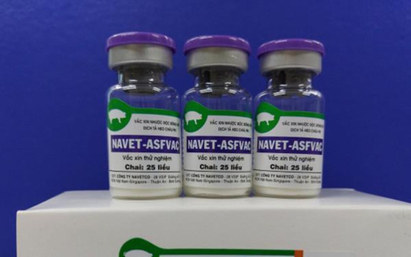 NAVET-ASFVAC của Công ty NAVETCO là vaccine đầu tiên được phép lưu hành thương mại. (Ảnh: Công ty Navetco)
