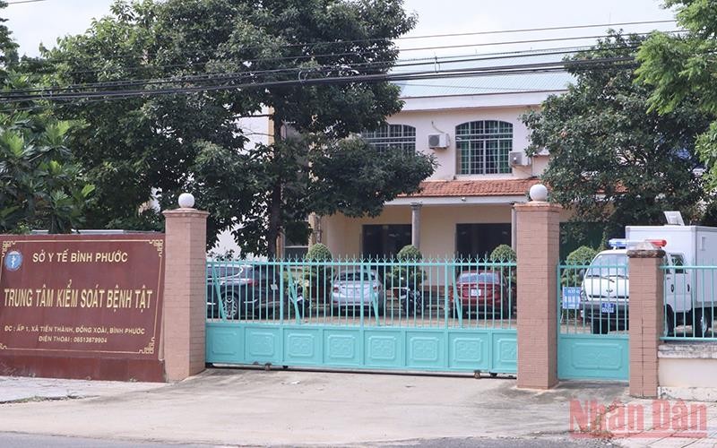 Trụ sở Trung tâm Kiểm soát bệnh tật tỉnh Bình Phước. 