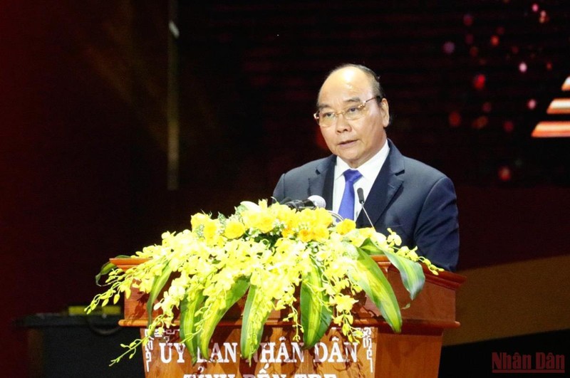 Chủ tịch nước Nguyễn Xuân Phúc phát biểu tại Lễ kỷ niệm.