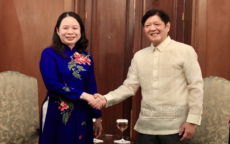 Phó Chủ tịch nước Võ Thị Ánh Xuân hội kiến với Tổng thống Philippines Ferdinand Romualdez Marcos Jr. 