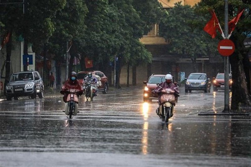 Khu vực Hà Nội từ đêm 2-4/7, có mưa vừa, mưa to, có nơi mưa rất to và dông. (Ảnh minh họa)