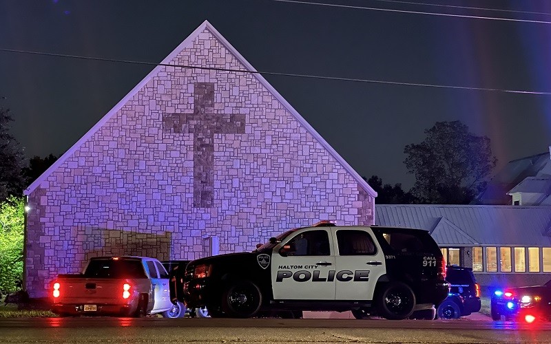 Cảnh sát được triển khai tại hiện trường vụ xả súng ở thành phố Haltom thuộc bang Texas, Mỹ, ngày 3/7/2022. (Ảnh: The Dallas Morning News)