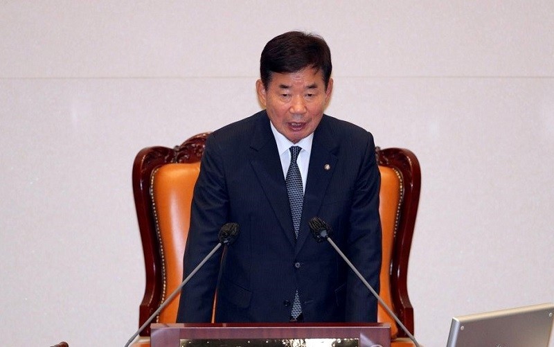 Nghị sĩ Kim Jin-pyo được bầu làm Chủ tịch Quốc hội Hàn Quốc. (Ảnh: Yonhap)