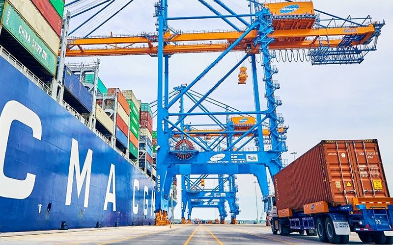 Cảng Gemalink vừa được đầu tư hàng trăm triệu USD, trở thành bến cảng hiện đại nhất thuộc cụm cảng nước sâu Cái Mép-Thị Vải.