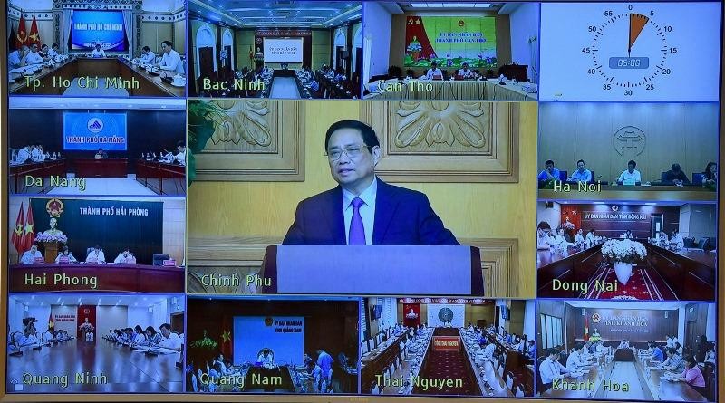 Sáng 30/7, Thủ tướng Phạm Minh Chính chủ trì cuộc đối thoại với hiệp hội, doanh nghiệp Hàn Quốc tại Việt Nam. (Ảnh: TRẦN HẢI)