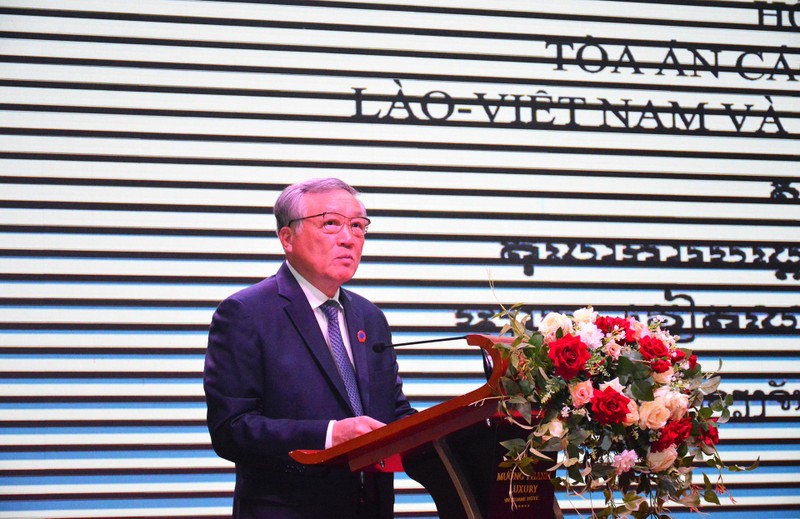  Khai mạc Hội nghị Tòa án các tỉnh biên giới Việt Nam-Lào-Campuchia ảnh 2