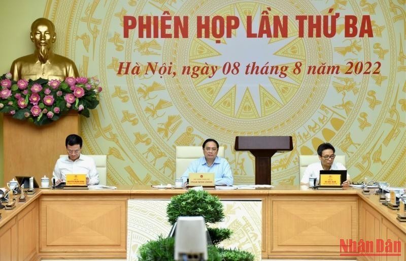 Hình ảnh Thủ tướng Phạm Minh Chính chủ trì Phiên họp lần thứ 3 của Ủy ban Quốc gia về chuyển đổi số ảnh 3