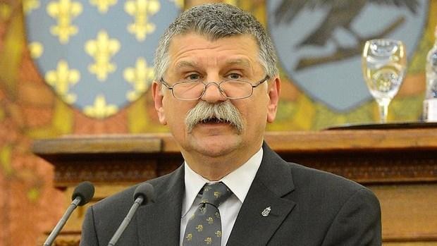 Chủ tịch Quốc hội Hungary Laszlo Kover. (Ảnh: Anadolu)
