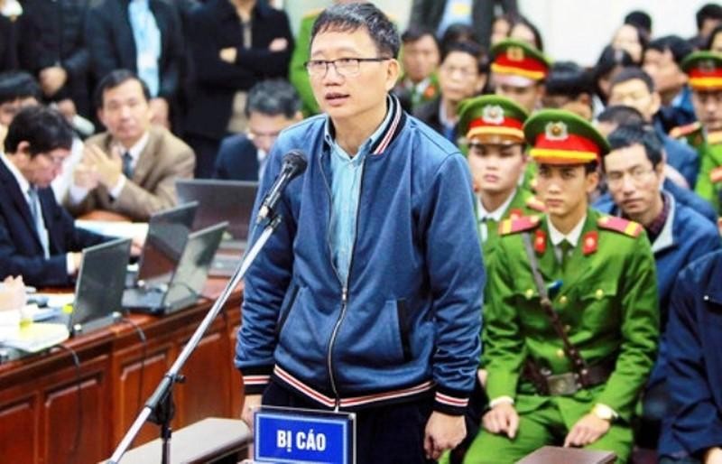 Trịnh Xuân Thanh tại tòa.