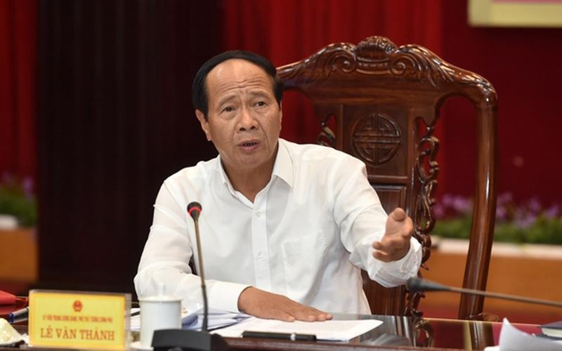 Phó Thủ tướng Lê Văn Thành làm việc với các địa phương về cao tốc Ninh Bình-Hải Phòng. (Ảnh: VGP)