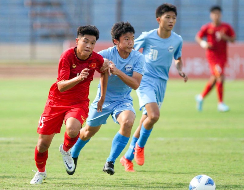 U16 Việt Nam thắng đậm Singapore trong trận ra quân - Ảnh 2.