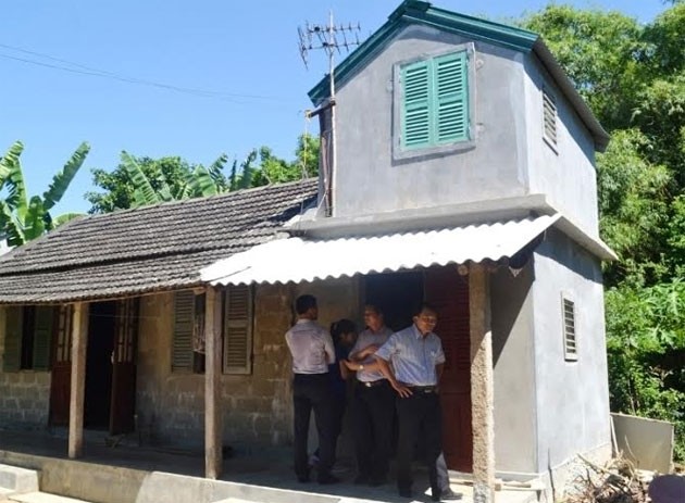 Nhà ở phòng, tránh bão lụt ở xã Quảng Thọ, huyện Quảng Điền (Thừa Thiên-Huế) được hỗ trợ xây dựng theo Quyết định 48 của Thủ tướng Chính phủ.