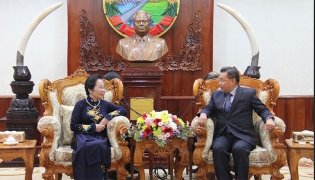 Phó Chủ tịch nước Nguyễn Thị Doan hội kiến Phó Chủ tịch Quốc hội Lào