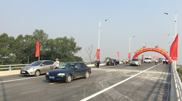 Cầu Hàn vừa được thông xe ngày 22-10, góp phần tạo động lực phát triển kinh tế - xã hội tỉnh Hải Dương.